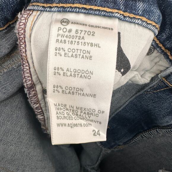 AG Jeans Adriano Goldschmied NWT Mari High Rise Slim Straight Denim Jeans  // 24 - Picture 12 of 13